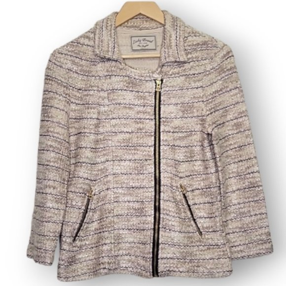 Lucky Brand Tweet Moto Jacket, Size M - Picture 8 of 13